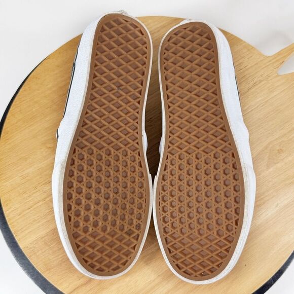 Vans Asher Slip On Sneaker Tweed Look Shoes Black Grey 8 - Picture 8 of 11